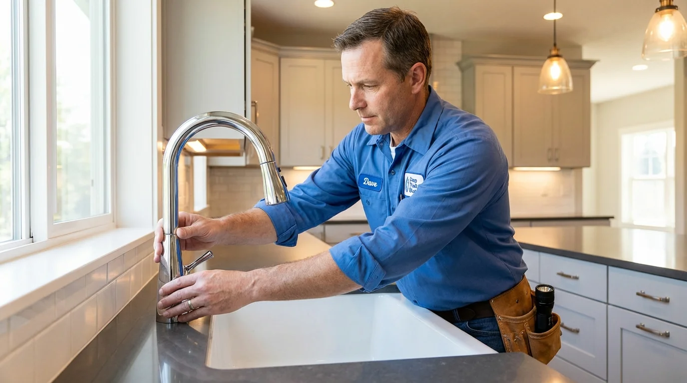Kitchen faucet installation by Johns Plumbing LLC in Benkelman